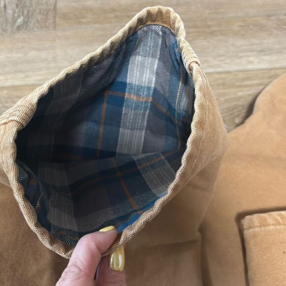 Carhartt LOOSE FIT WASHED DUCK FLANNEL-LINED UTILITY WORK PANT - Picture 7 of 8